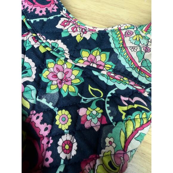 Vera Bradley Petal Paisley Mini Tote Purse Handbag Bag Pink Green Blue Discontin - Picture 4 of 6